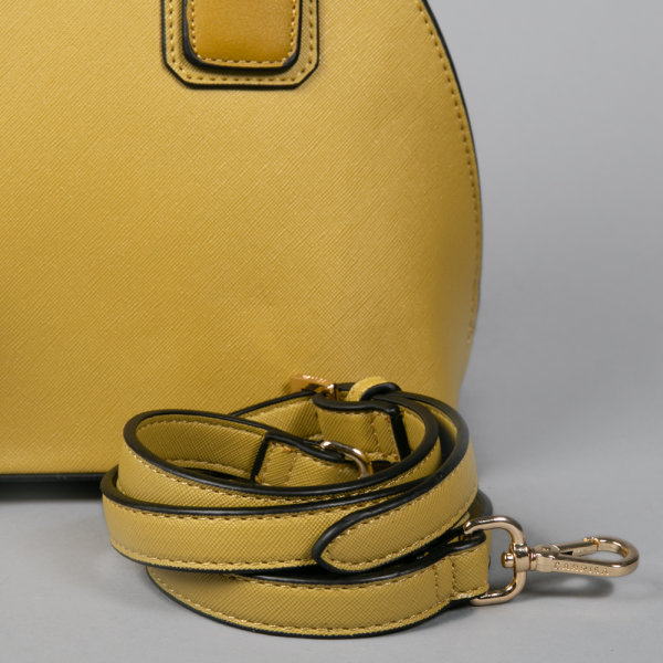 Γυναικεία τσάντα Carpisa σκούρο κίτρινο από οικολογικό δέρμα, 6 - Kalapod.gr